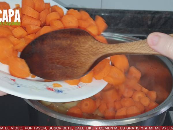 Crema de zanahoria - Preparación paso 4