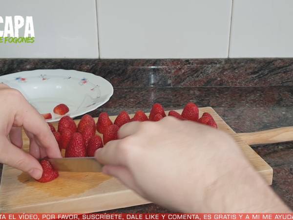Mermelada de fresas casera - Preparación paso 2