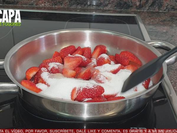 Mermelada de fresas casera - Preparación paso 3