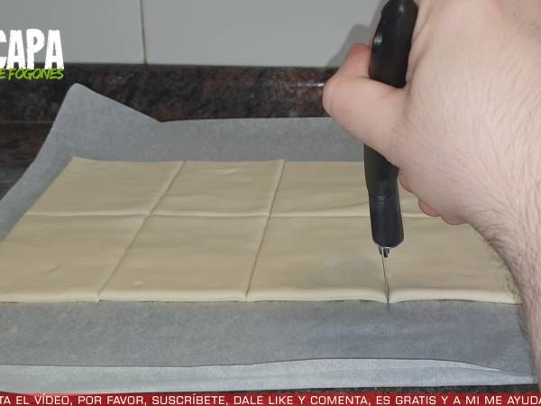 Miguelitos con crema pastelera - Preparación paso 4