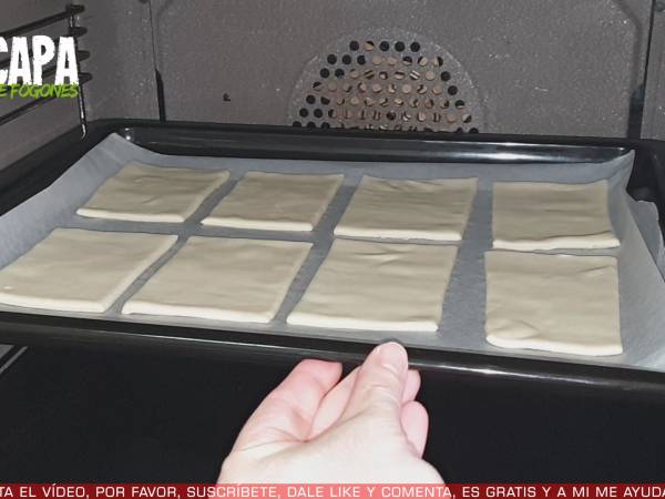 Miguelitos con crema pastelera - Preparación paso 5