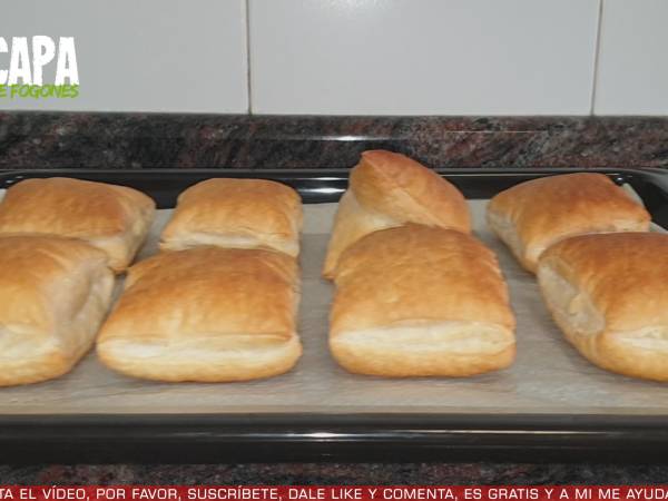 Miguelitos con crema pastelera - Preparación paso 6