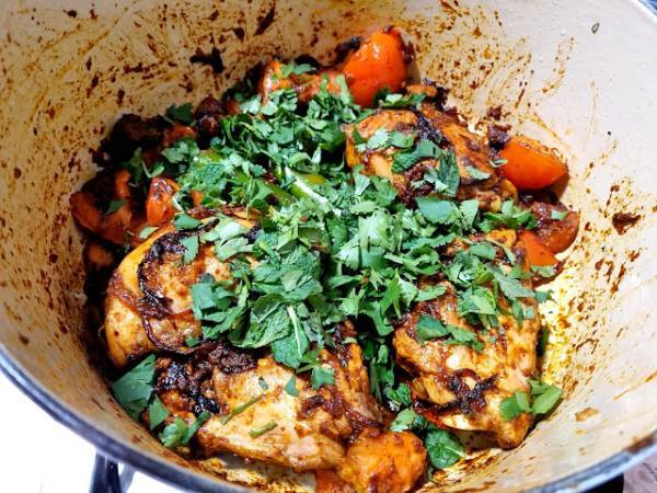 Biryani {Arroz con pollo pakistaní} - Preparación paso 8