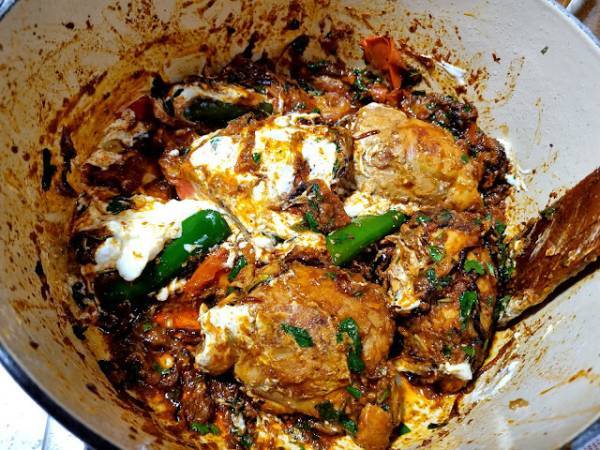 Biryani {Arroz con pollo pakistaní} - Preparación paso 9