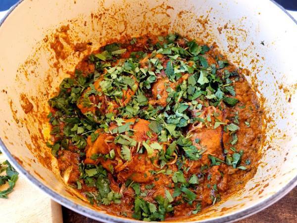 Biryani {Arroz con pollo pakistaní} - Preparación paso 13