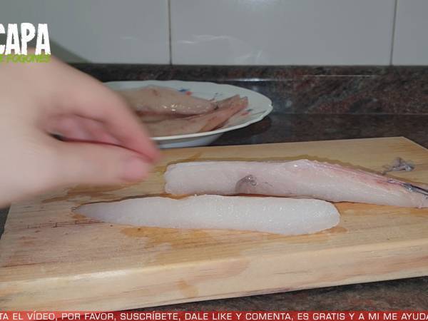 Guiso de rape y langostinos - Preparación paso 1