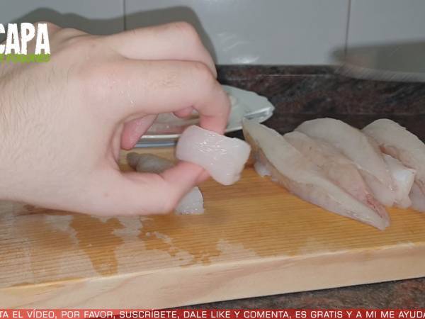 Guiso de rape y langostinos - Preparación paso 2