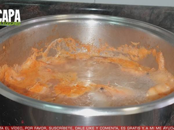 Guiso de rape y langostinos - Preparación paso 4