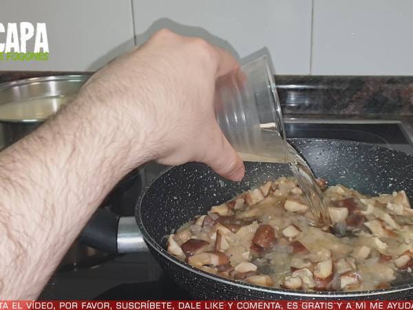 Risotto de setas y parmesano - Preparación paso 4