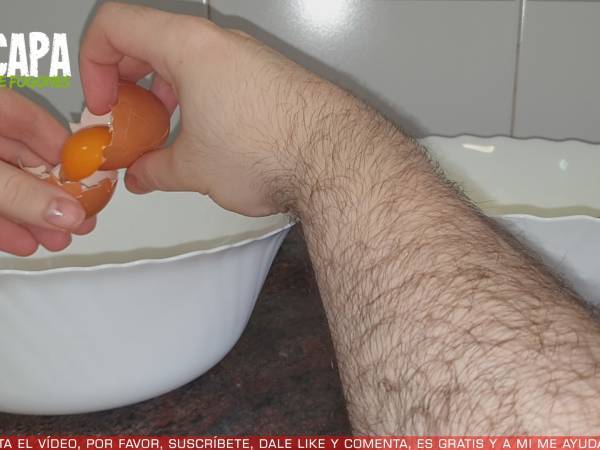 Bizcocho de chocolate y naranja - Preparación paso 2