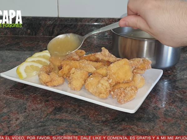 Pollo al limón al estilo chino - Preparación paso 5