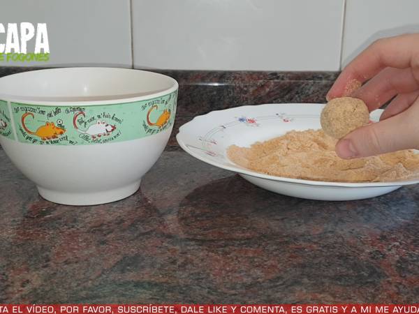 Bolitas de galleta María - Preparación paso 5