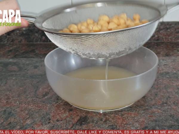 Nuggets de garbanzos - Preparación paso 1