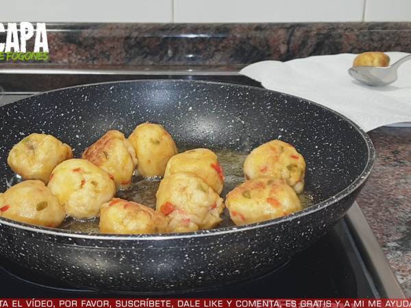 Albóndigas de merluza - Preparación paso 5