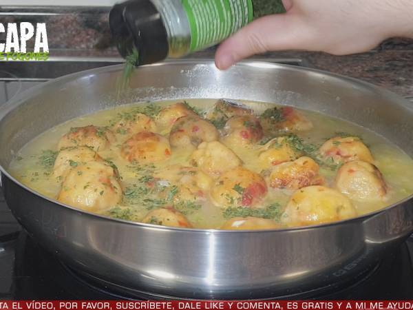 Albóndigas de merluza - Preparación paso 8