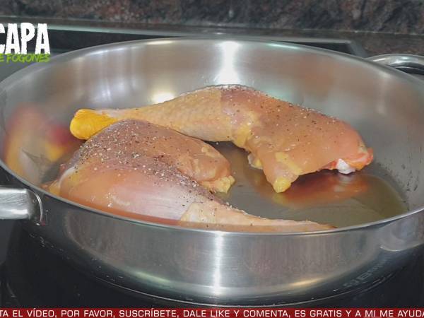 Pollo a la cerveza - Preparación paso 1