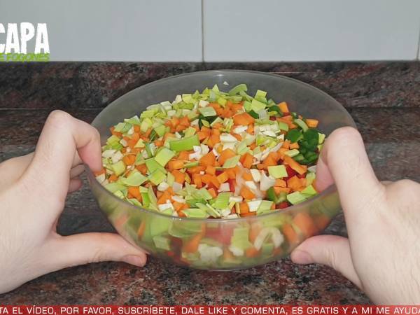 Patatas rellenas de carne - Preparación paso 2