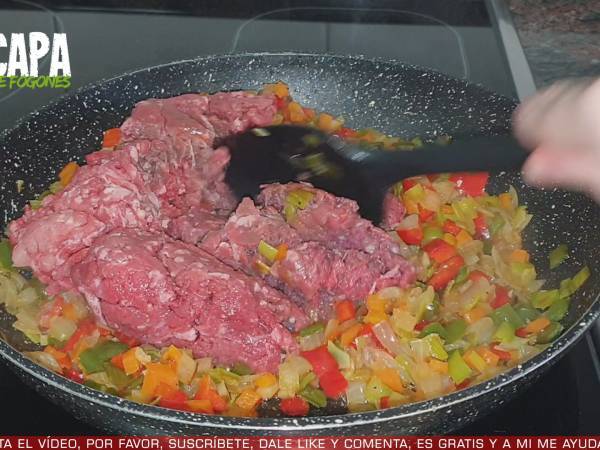 Patatas rellenas de carne - Preparación paso 5