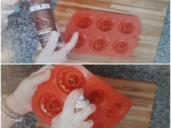 Vulcanitos de Chocolate - Preparación paso 4