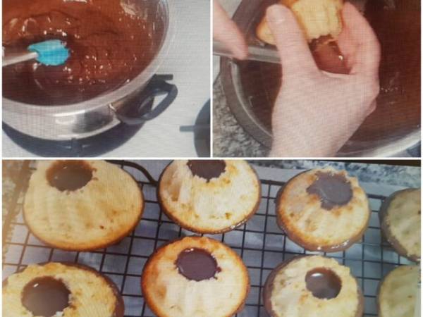 Vulcanitos de Chocolate - Preparación paso 9