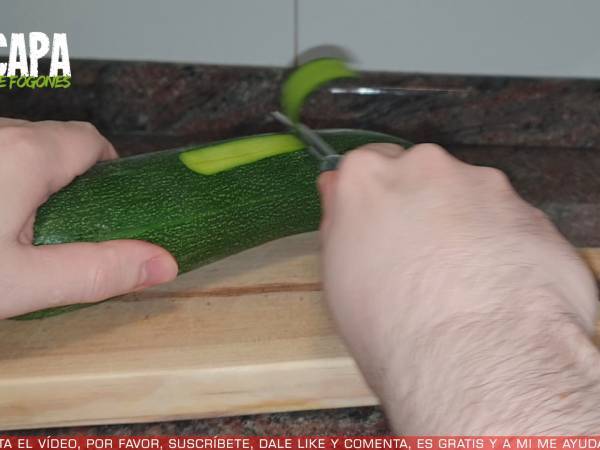 Albóndigas de calabacín - Preparación paso 1