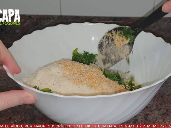 Albóndigas de calabacín - Preparación paso 4