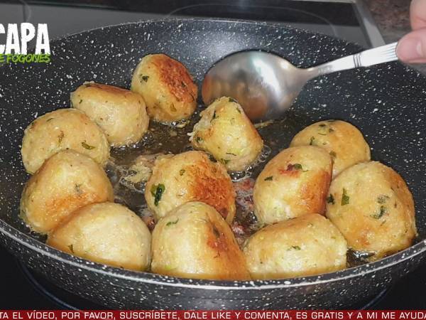 Albóndigas de calabacín - Preparación paso 6