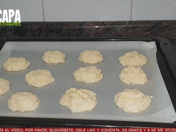 Galletas de coco - Preparación paso 4