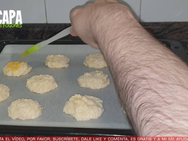 Galletas de coco - Preparación paso 5