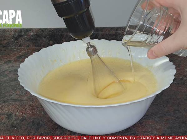 Tarta 3 leches - Preparación paso 1