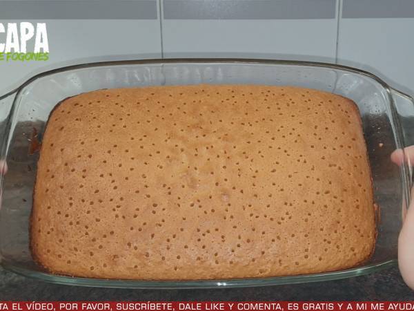 Tarta 3 leches - Preparación paso 4