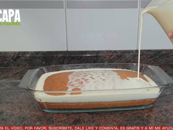Tarta 3 leches - Preparación paso 5