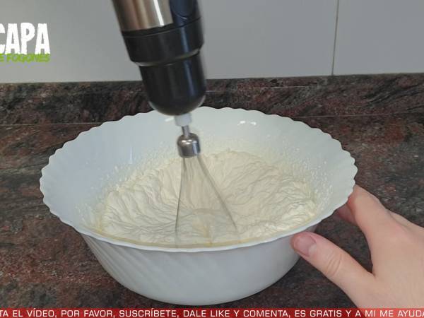 Tarta 3 leches - Preparación paso 6