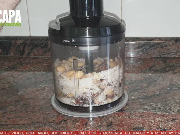 Tarta de limón vegana, sin horno - Preparación paso 1