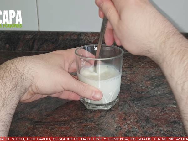 Natillas de chocolate blanco - Preparación paso 1