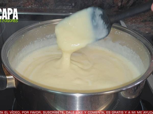 Natillas de chocolate blanco - Preparación paso 7