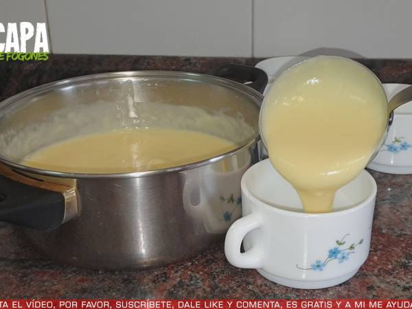 Natillas de chocolate blanco - Preparación paso 8