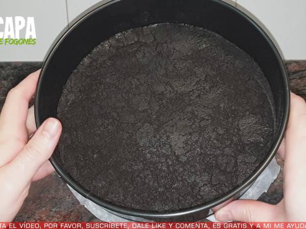 Tarta de Oreo | Cheesecake de oreo - Preparación paso 6