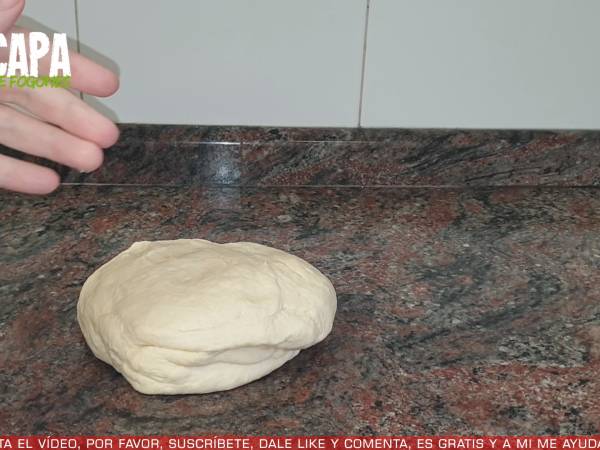 Masa de pizza casera - Preparación paso 2
