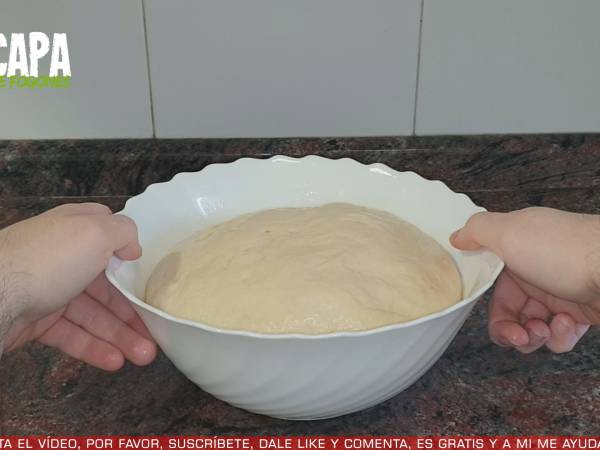 Masa de pizza casera - Preparación paso 3