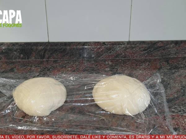 Masa de pizza casera - Preparación paso 4