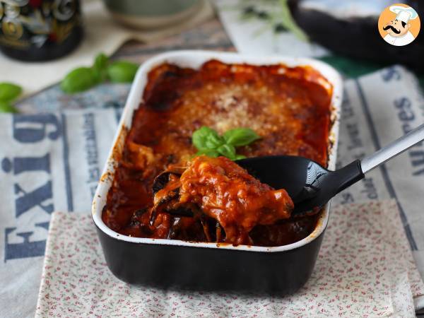 Melanzane alla parmigiana, el delicioso gratinado italiano de berenjenas con queso - Preparación paso 11