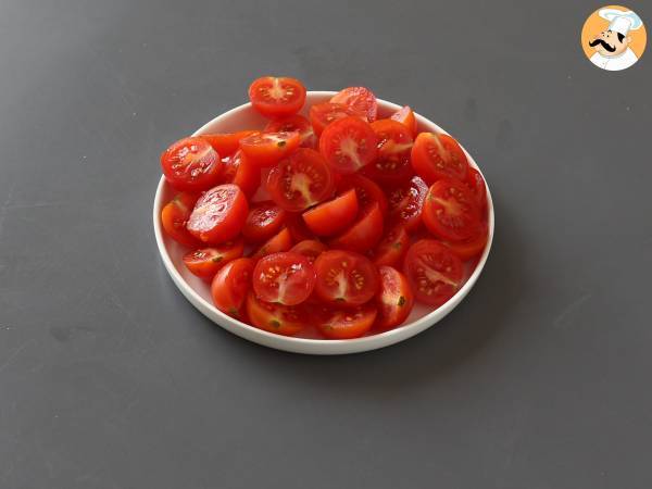 Ensalada de espárragos, queso feta y nueces - Preparación paso 3
