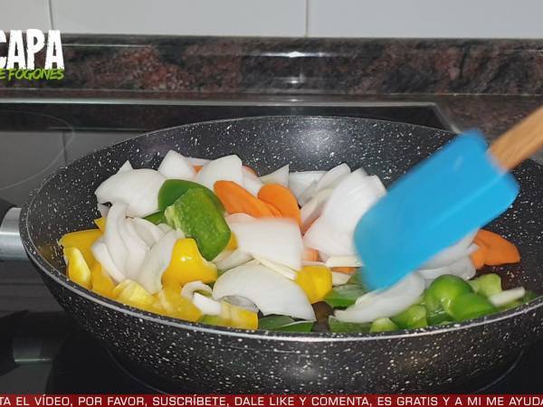 Pollo con almendras al estilo chino - Preparación paso 6