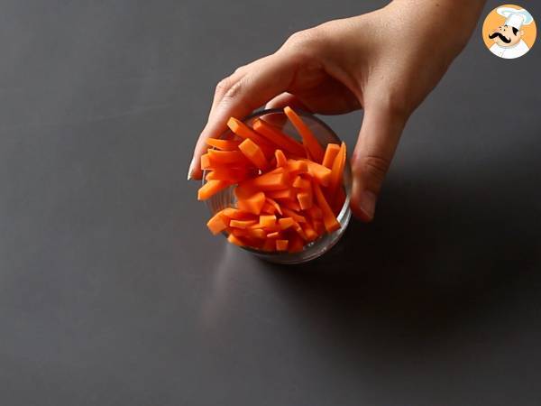 Bibimbap, plato tradicional coreano - Preparación paso 3