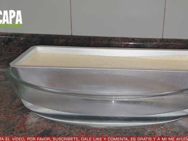 Flan de galletas María - Preparación paso 5