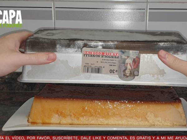 Flan de galletas María - Preparación paso 9