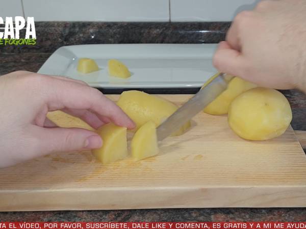 Ensalada de pulpo y patata - Preparación paso 2