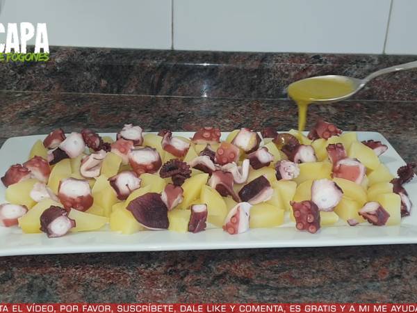 Ensalada de pulpo y patata - Preparación paso 4