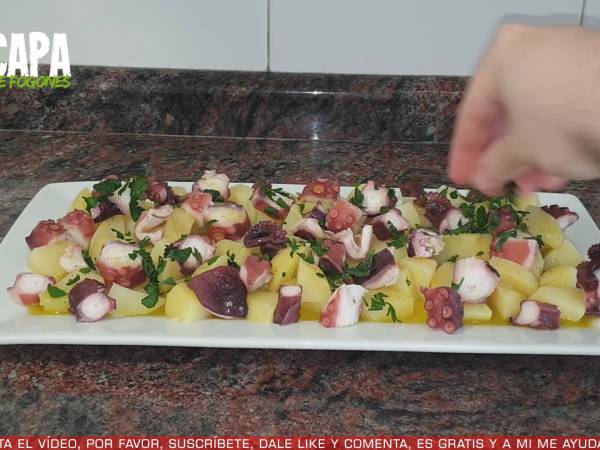 Ensalada de pulpo y patata - Preparación paso 5